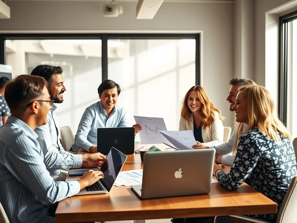 A dynamic image of a group workshop focused on administration and communication skills, with participants actively engaged in discussions and collaborative exercises.